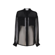 Saint Laurent Silk Crepe Muslin Shirt