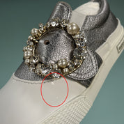 Miu Miu Leather Crystal Sneakers