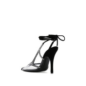 The Attico Venus Chrome Slingback Pumps