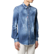 Dsquared2 Distressed Effect Denim Shirt