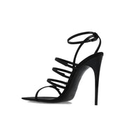 Saint Laurent Jerry Satin Sandals