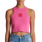 Balmain Cropped Tank Top